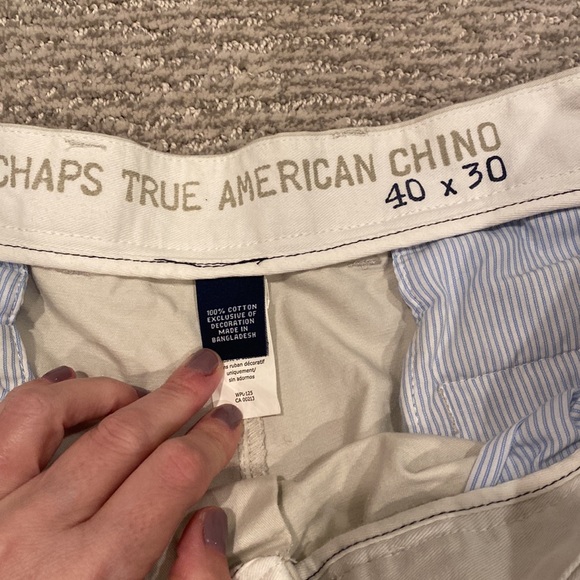 Chaps True American light khaki pants 40x30 Men’s - Picture 3 of 4